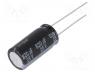 EEUFR1E821 - Capacitor  electrolytic, low impedance, THT, 820uF, 25VDC, ±20%