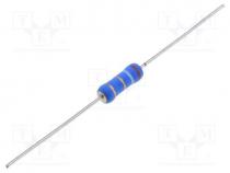 PMR2S-3K - Resistor  power metal, THT, 3kΩ, 2W, ±5%, Ø4x11mm, 350ppm/°C, axial