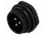 SP2112/P3 - SP21, socket, male, PIN  3, IP68, soldering, 500V, 4mm2, 30A, -25....85°C