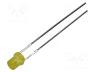 LL-304YD1X-2Y - LED, 3mm, yellow, 6....13mcd, 130°, Front  flat