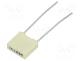 Capacitor  polyester, 1nF, 200VAC, 400VDC, Pitch  5mm, ±5%