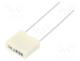 Capacitor  polyester, 1nF, 200VAC, 400VDC, Pitch  5mm, ±5%