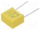Capacitor  polypropylene, X2, 330nF, 15mm, ±10%, 18x15.5x9.5mm