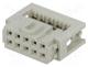 Plug, IDC, female, PIN  10, for ribbon cable, 1.27mm, Layout  2x5