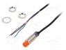 PR12-4DP - Sensor  inductive, Output conf  PNP / NO, 0....4mm, 10....30VDC, M12