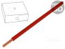 H05VK100RT - Wire, H05V-K, stranded, Cu, 1mm2, red, PVC, 300/500V, Class  5