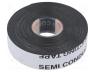 SCAPA-2525-19/5 - Tape  self-amalgamating, black, 19mm, L  5m, Thk  0.75mm, -40....100°C