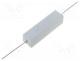 AX15W-100R - Resistor  wire-wound, cement, THT, 100Ω, 15W, ±5%, 12.5x12.5x49mm