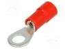 BM00119 - Tip  ring, M4, Ø  4.3mm, 0.25....1.5mm2, crimped, for cable, insulated