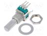 RK09L114001T - Potentiometer  shaft, single turn,vertical, 10kΩ, ±20%, 6mm, mono