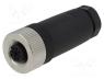 SM12-PVP-A5W-1D9 - Plug, M12, PIN  5, female, A code-DeviceNet / CANopen, for cable