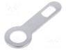 STO-M3 - Tip  solder lug ring, 0.5mm, M3, screw, silver plated, brass
