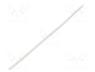 Heat shrink sleeve, glueless, 2  1, 1.6mm, L  1m, white, polyolefine