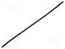 Heat shrink sleeve - Heat shrink sleeve, glueless, 2  1, 1.6mm, L  1m, black, polyolefine
