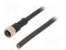 Connection lead, M12, PIN  8, straight, 1m, plug, 30VAC, 2A, -20....80°C