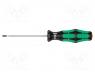 WERA.05008007001 - Screwdriver, slot, 2,5x0,4mm, Blade length  75mm