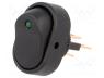 R13133L01BBGL2 - ROCKER, SPST, Pos  2, OFF-ON, 15A/24VDC, black, LED 24VDC, -20....85°C