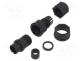 BD-02BFMA-LL7001 - Connector  circular, plug, size B, male, PIN  2, 5A, IP67, 4.5....6.5mm