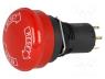 A165E-S-03U - Switch  emergency stop, Stabl.pos  2, NC x3, IP65, Pos  2, -10....55°C