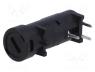 3101.0050 - Fuse holder, cylindrical fuses, THT, 5x20mm, -40....85°C, 10A, black