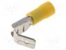 ST-020/Y - Terminal  flat, 6.3mm, 0.8mm, female/male, 4....6mm2, crimped, yellow
