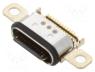 USB connector - Socket, USB C, on PCBs, SMT, PIN  12, angled 90°, USB 2.0