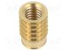 KVT-001M6 - Threaded insert, brass, M6, BN 37885, L  12.3mm, MULTISERT®