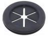 FIX-DGB-26 - Grommet, with bulkhead, Ømount.hole  28.5mm, Øhole  25.5mm, rubber