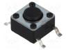 Tact Switch - Microswitch TACT, SPST-NO, Pos  2, 0.05A/12VDC, SMT, none, 1.6N