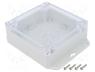 Κουτιά Διάφορα - Enclosure  multipurpose, X  120mm, Y  120mm, Z  45mm, ZP, light grey