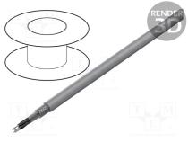 FCYOZ5X1.5 - Wire, F-CY-OZ, 5x1.5mm2, shielded,tinned copper braid, PVC, grey