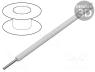 Wire, HookUp Wire, 24AWG, solid, Cu, PVC, white, 600V, 30.5m, 100ft