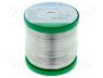HF850SNCX07-05/05 - Soldering wire, Sn99,3Cu0,7, 0.5mm, 0.5kg, lead free, reel, 2.2%
