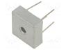 KBPC2510W-DC - Bridge rectifier  single-phase, Urmax  1kV, If  25A, Ifsm  400A