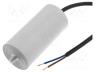 4.16.10.25.14 - Capacitor  polypropylene, motors, run, 20uF, 425VAC, Ø40x70mm