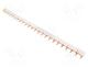 Busbar, Poles  2, Urated  415V, 100A, No.of mod  24, Uinsul  500V
