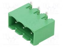 OQ0354510000G - Pluggable terminal block, 5.08mm, ways  3, angled 90°, socket