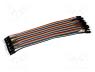 Καλώδιo Dupont Arduino - Connection cable, mix colours, 40pcs, 170mm, ribbon