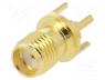 BU-1420701201 - Connector  SMA, socket, female, straight, 50Ω, THT, on PCBs, PTFE