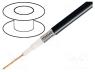 TAS-C209-BLACK - Wire  microphone cable, 1x0.75mm2, black, tinned,OFC, -15....70°C