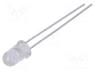 HLMP-C115 - LED, red, 5mm, 290÷600mcd, 15°, Front  convex, 1.8÷2.2VDC