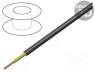 NYY-J-1G6-RE - Wire, NYY, 1G6mm2, round, wire, Cu, PVC, black, 600V,1kV