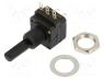 Potentiometer  shaft, 10kΩ, 200mW, THT, 6mm, plastic, carbon, PC-16