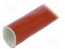 SCS4KV-22.0-RB-5 - Insulating tube, fiberglass, brick red, -60÷250°C, Øint  22mm