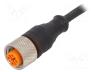 Καλώδια - Cable  for sensors/automation, M12, PIN  4, straight, 5m, plug, 4A