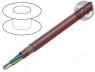 SIHF-C-SI-3G1.5 - Wire, SiHF-C-Si, 3G1.5mm2, Cu, stranded, silicone, brown-red
