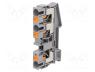 Splice terminal  rail, PT, 57A, 1kV, for DIN rail mounting, grey