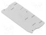 D-PT10-TWIN - End plate, grey, PT, 2.2mm