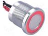 Πιεζοηλεκτρικός διακόπτης - Switch  piezoelectric, Pos  2, SPST-NO, 0.2A/24VAC, 0.2A/24VDC