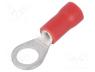Ακροδέκτης - Tip  ring, M5, Ø  5.3mm, 0.5÷1mm2, crimped, for cable, insulated